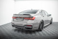 Splitter trasero V.2 BMW 7 M-Pack G11 G12 Facelift (con barras verticales)