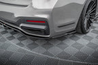 Splitter trasero V.2 BMW 7 M-Pack G11 G12 Facelift (con barras verticales)