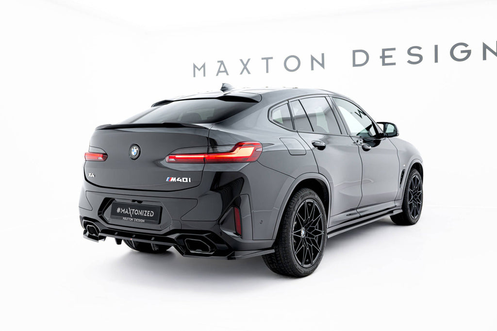 Splitter trasero V.2 BMW X4 M-Pack G02 Facelift (con barras verticales)