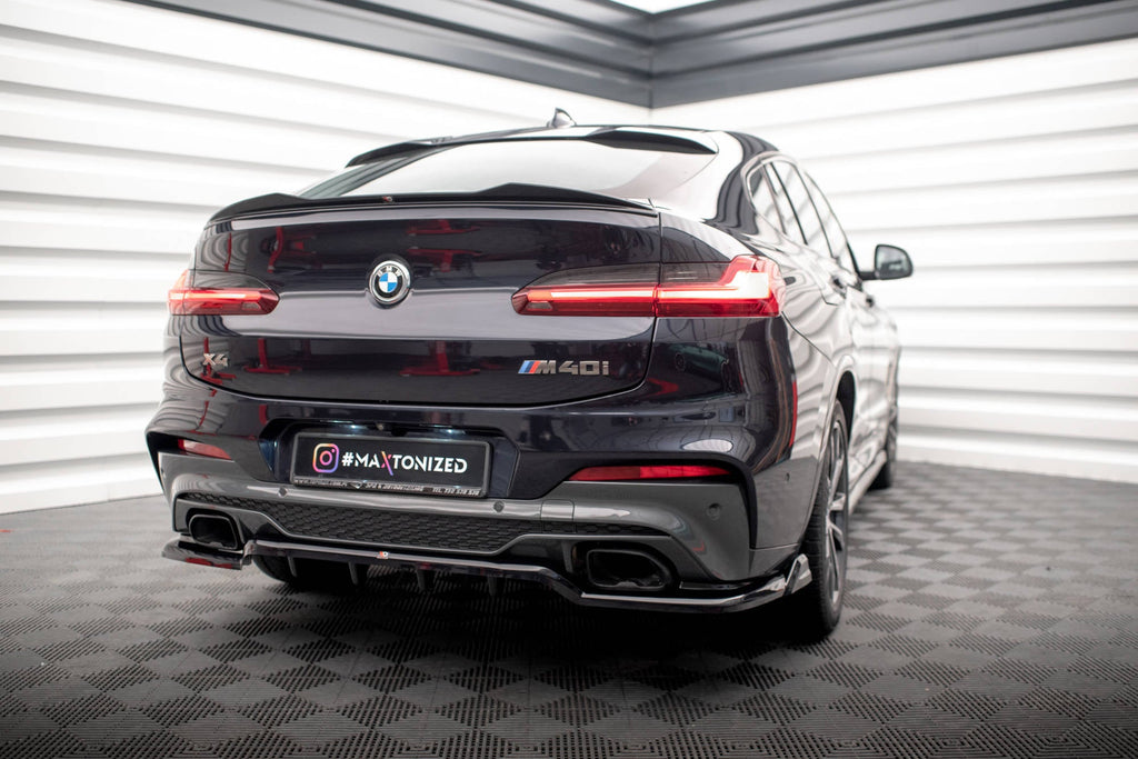 Splitter trasero V.2 BMW X4 M40i G02 (con barras verticales)