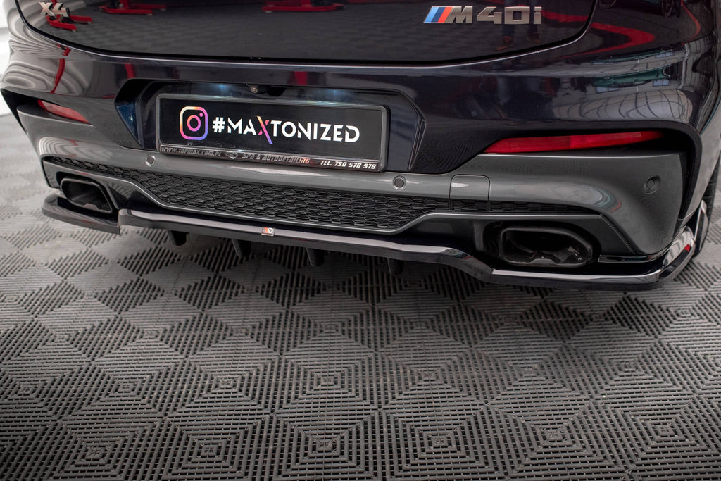 Splitter trasero V.2 BMW X4 M40i G02 (con barras verticales)