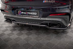 Splitter trasero V.2 BMW X4 M40i G02 (con barras verticales)