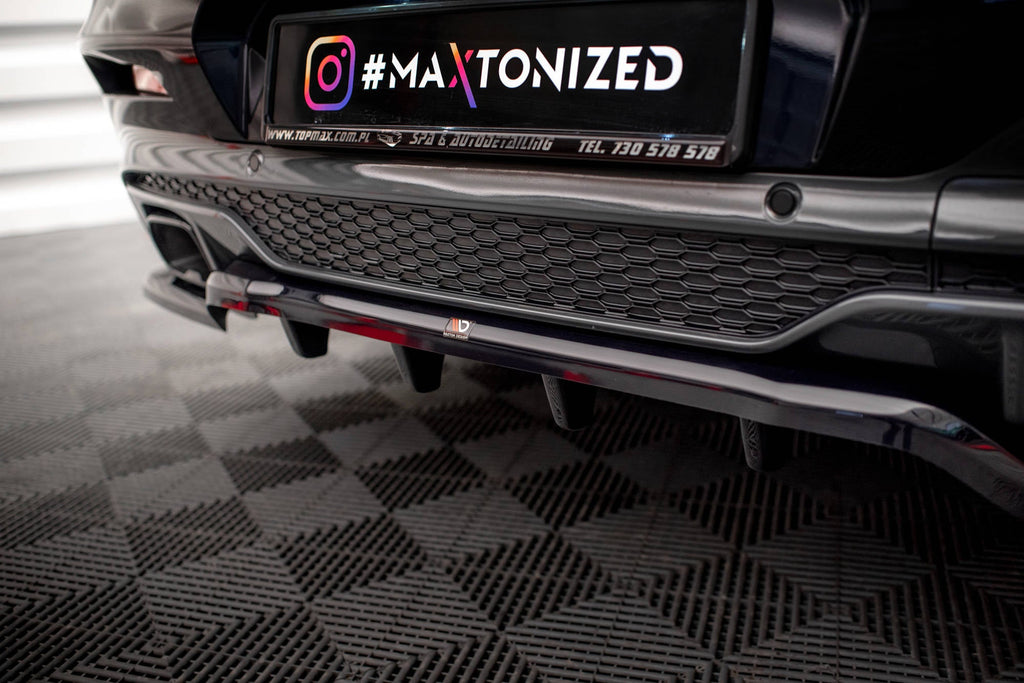 Splitter trasero V.2 BMW X4 M40i G02 (con barras verticales)