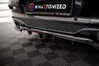 Splitter trasero V.2 BMW X4 M40i G02 (con barras verticales)