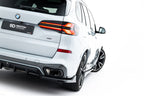 Splitter trasero V.2 BMW X5 M-Pack G05 Facelift (con barras verticales)