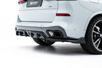 Splitter trasero V.2 BMW X5 M-Pack G05 Facelift (con barras verticales)