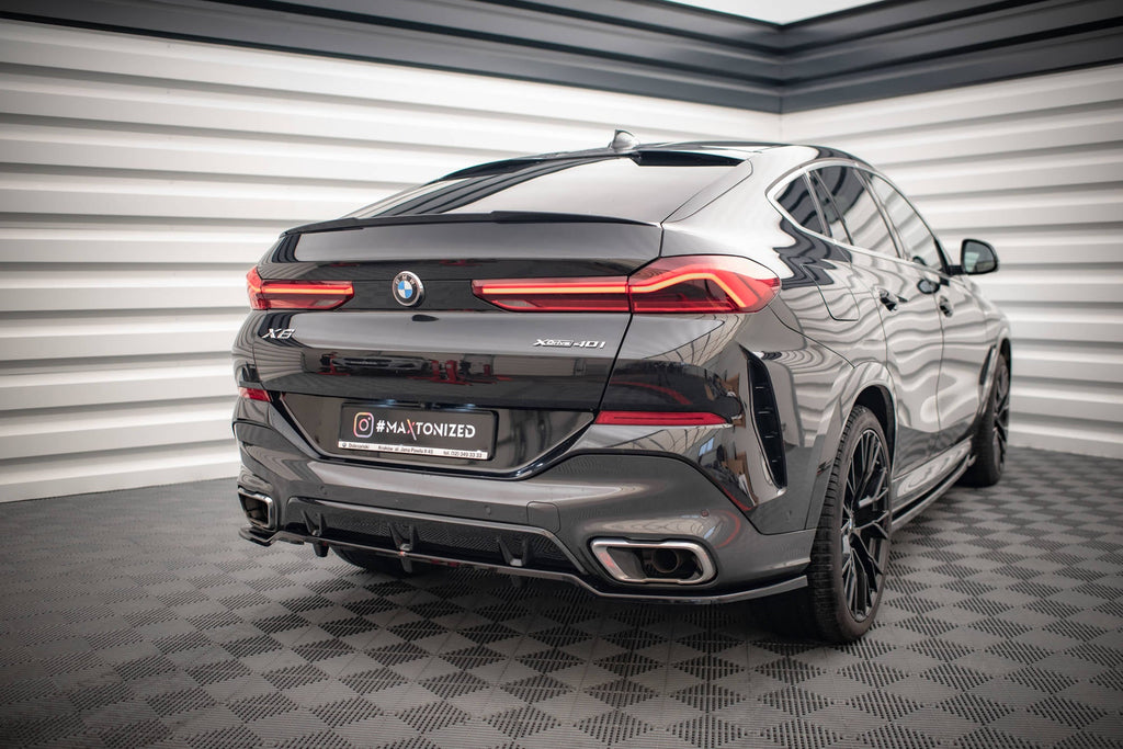 Splitter trasero V.2 BMW X6 M-Pack G06 (con barras verticales)