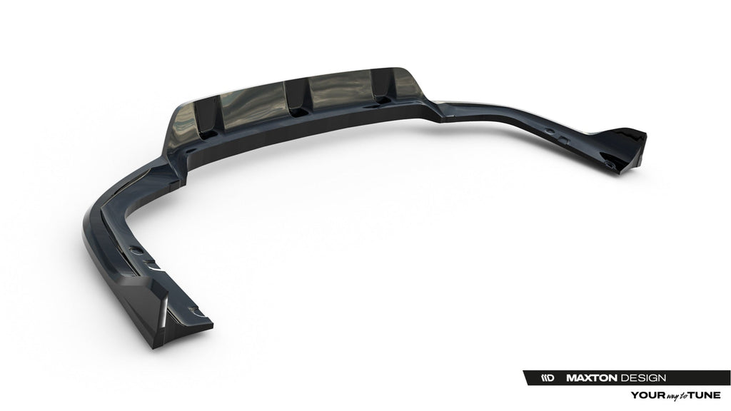 Splitter trasero V.2 BMW X6 M-Pack G06 Facelift (con barras verticales)