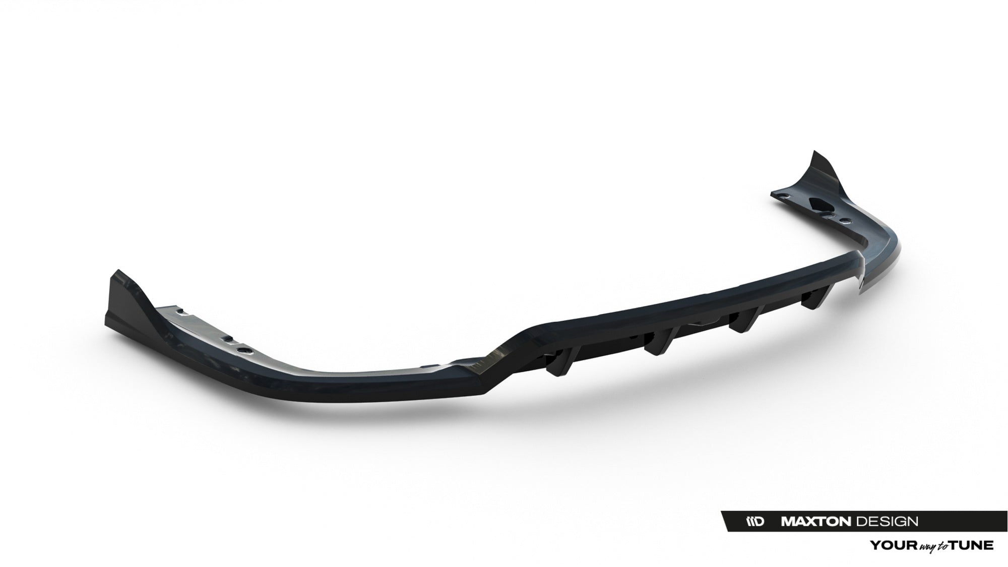 Splitter trasero V.2 BMW X6 M-Pack G06 Facelift (con barras verticales)