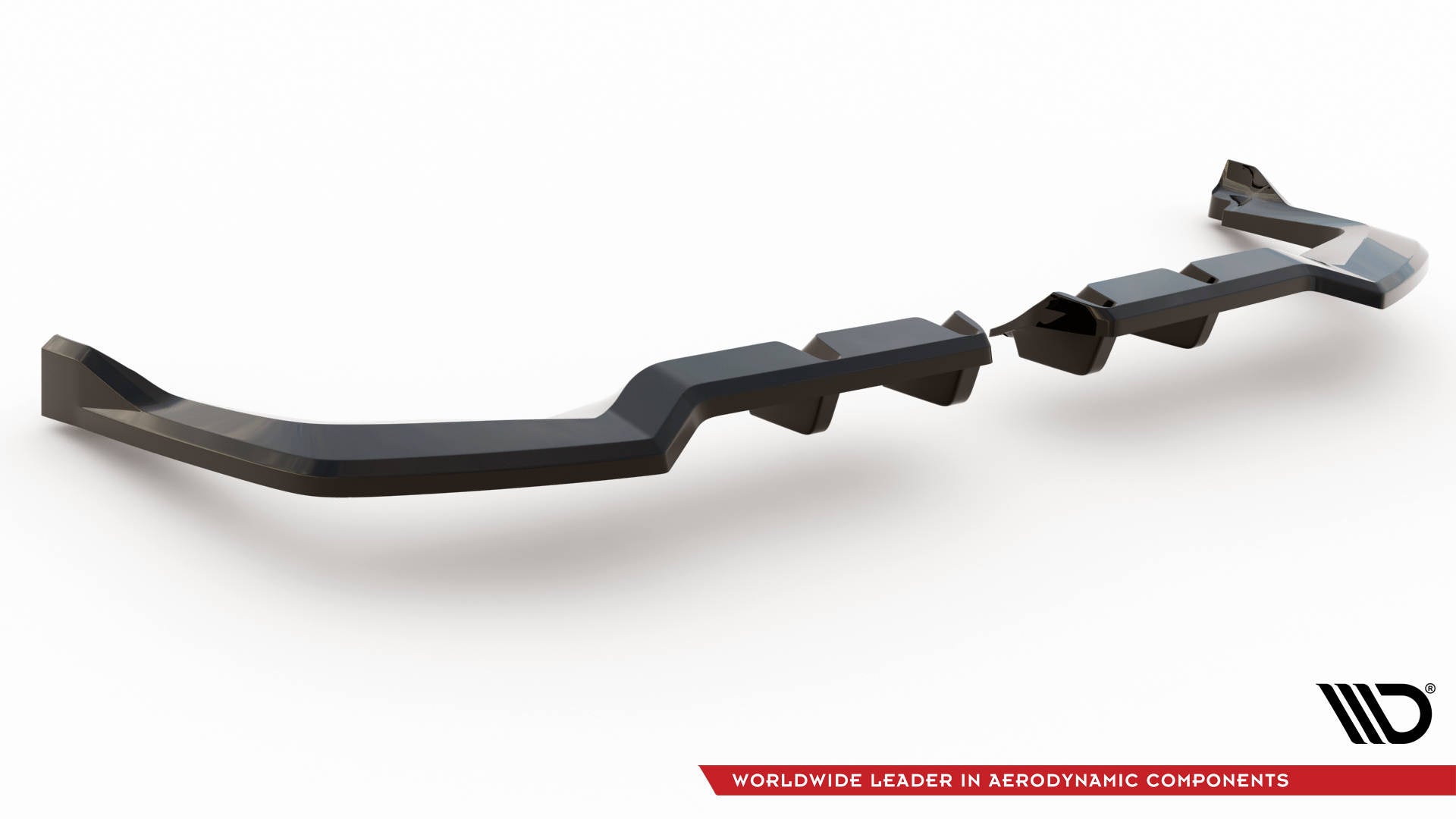 Splitter trasero V.2 Honda Civic Type-R Mk11 (con barras verticales)