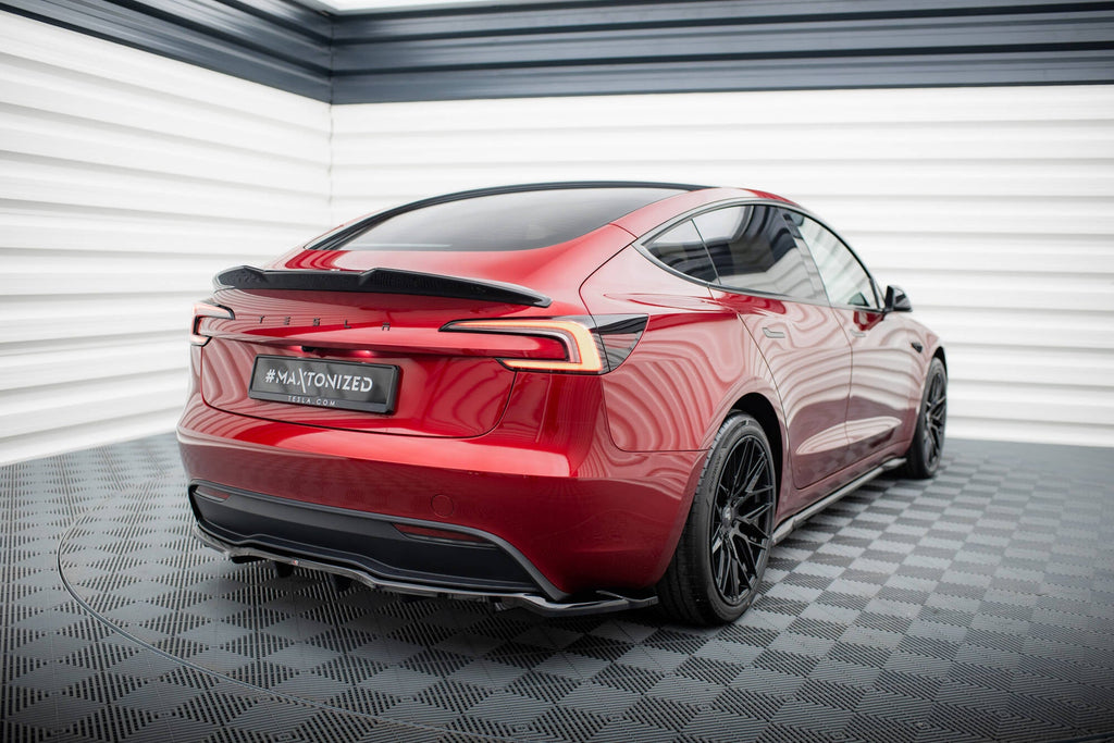 Rear Diffuser V.2 Tesla Model 3 Project Highland (Facelift) with vertical strakes