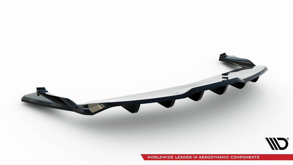 Rear Splitter V.2 Tesla Model S Plaid Mk1 Facelift (with vertical bars)