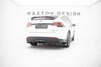 Splitter trasero V.2 Tesla Model X Mk1 Facelift (con barras verticales)