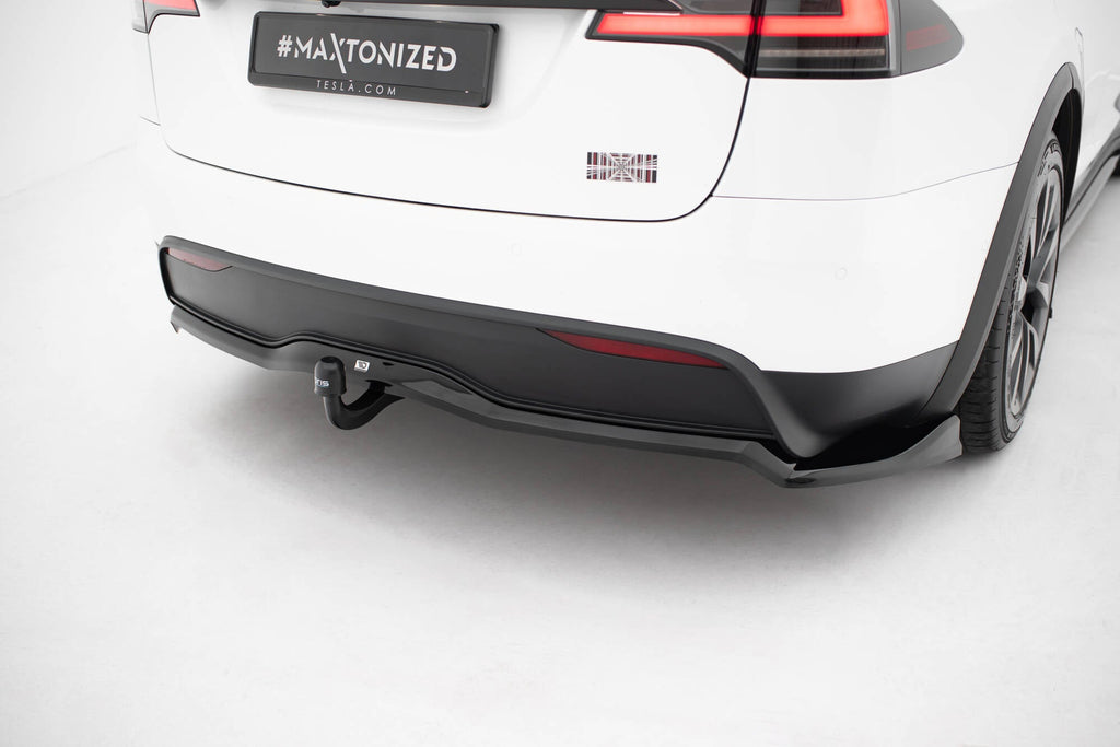 Splitter trasero V.2 Tesla Model X Mk1 Facelift (con barras verticales)