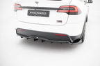Splitter trasero V.2 Tesla Model X Mk1 Facelift (con barras verticales)