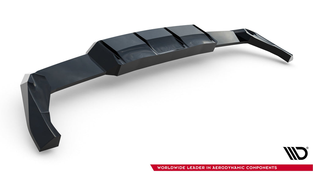Rear Diffuser V.2 Volkswagen Golf R Hatchback Mk8 Facelift (with vertical bars)