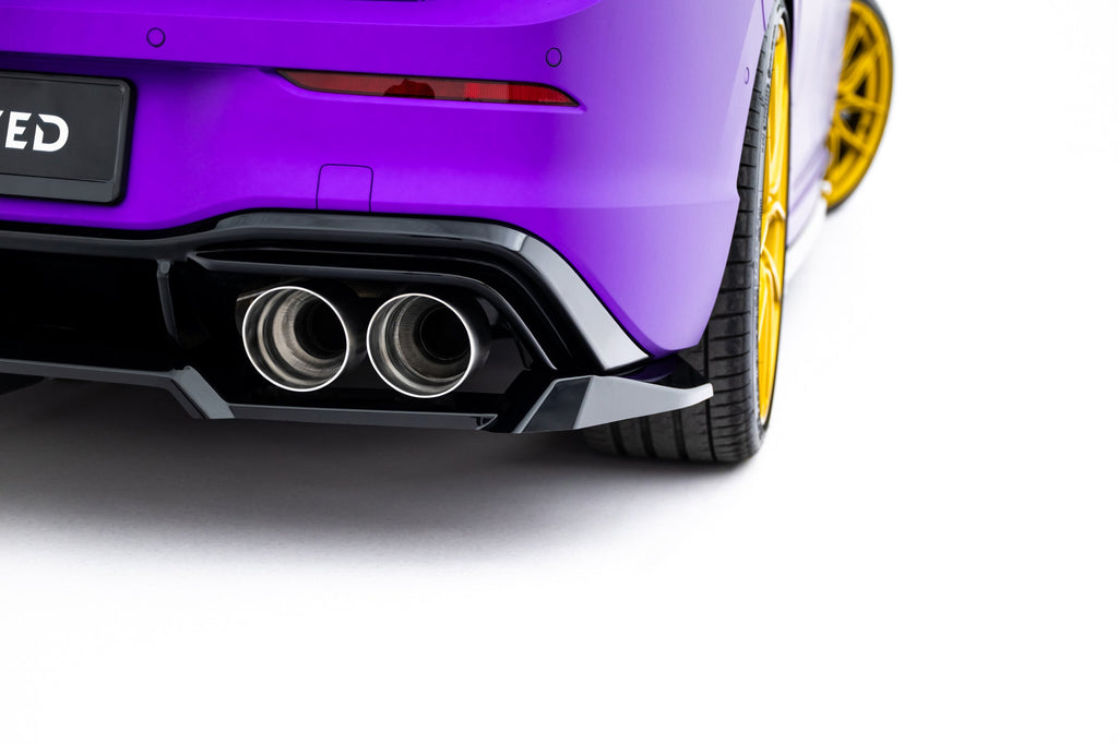 Rear Diffuser V.2 Volkswagen Golf R Hatchback Mk8 Facelift (with vertical bars)