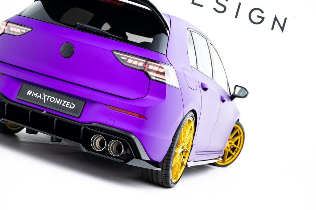 Rear Diffuser V.2 Volkswagen Golf R Hatchback Mk8 Facelift (with vertical bars)
