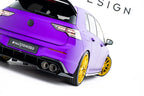 Rear Diffuser V.2 Volkswagen Golf R Hatchback Mk8 Facelift (with vertical bars)