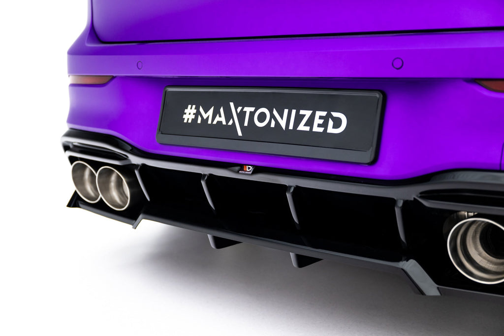 Rear Diffuser V.2 Volkswagen Golf R Hatchback Mk8 Facelift (with vertical bars)