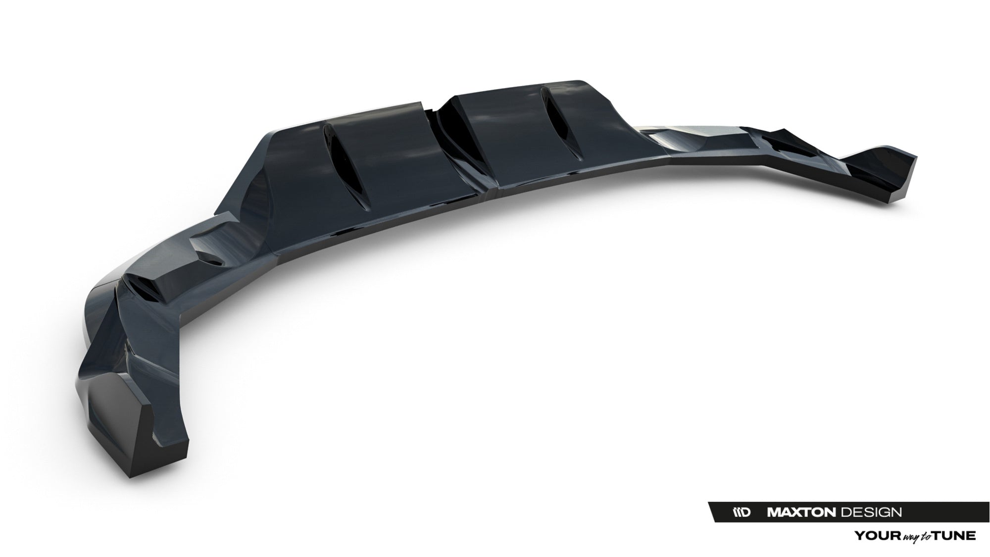 Splitter trasero V.3 Audi RS3 Sportback 8y Facelift (con barras verticales)