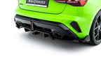 Rear diffuser V.3 Audi RS3 Sportback 8Y Facelift (with vertical fins)