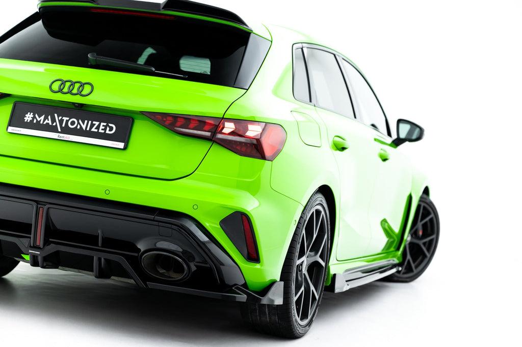 Rear diffuser V.3 Audi RS3 Sportback 8Y Facelift (with vertical fins)