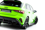Rear diffuser V.3 Audi RS3 Sportback 8Y Facelift (with vertical fins)
