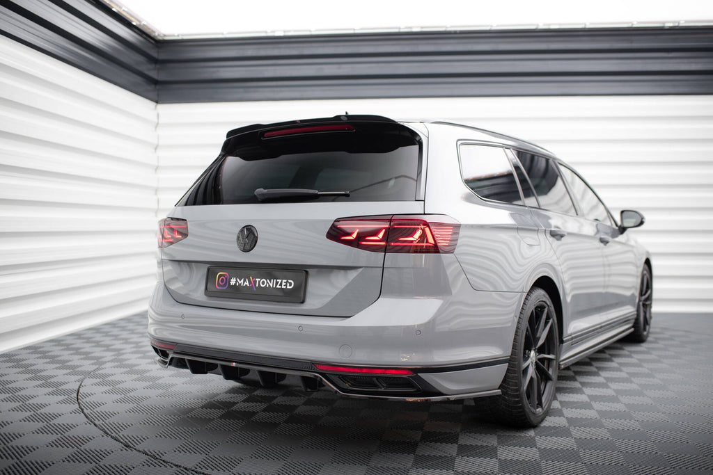 Splitter trasero Volkswagen Passat R-Line B8 Facelift (con barras verticales)