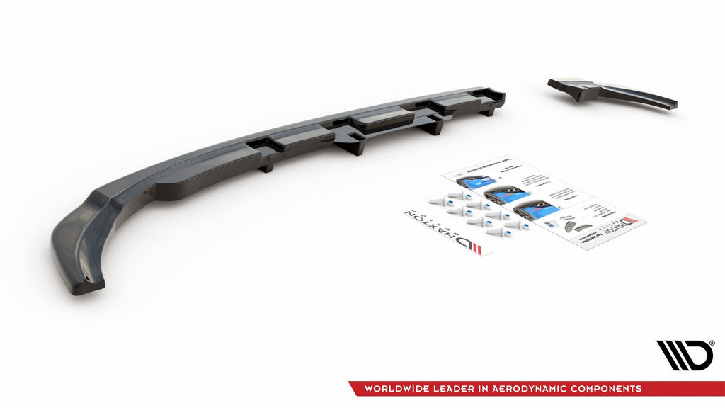 Splitter trasero Volkswagen Polo GTI R-Line Mk6 (con barras verticales)