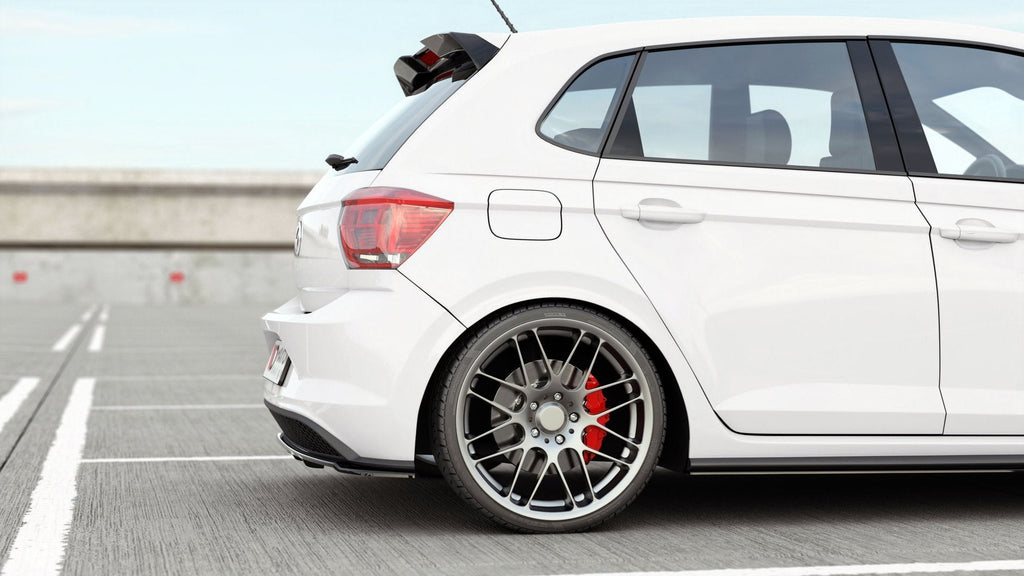 Splitter trasero Volkswagen Polo GTI R-Line Mk6 (con barras verticales)