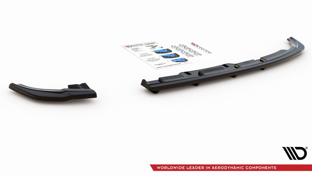 Splitter trasero Volkswagen Polo GTI R-Line Mk6 (con barras verticales)