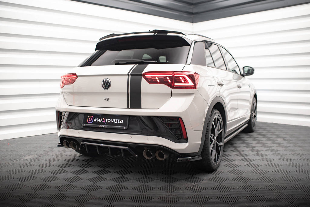 Splitter trasero Volkswagen T-ROC R R-Line Mk1 Facelift (con barras verticales)