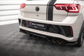 Splitter trasero Volkswagen T-ROC R R-Line Mk1 Facelift (con barras verticales)
