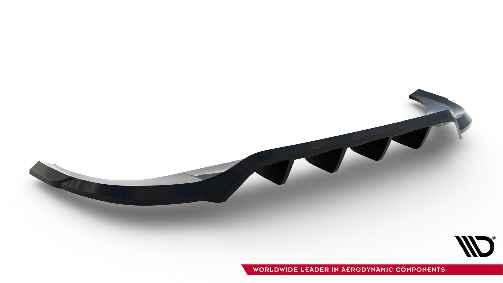 Splitter trasero Volkswagen Tiguan Mk3 (con barras verticales)