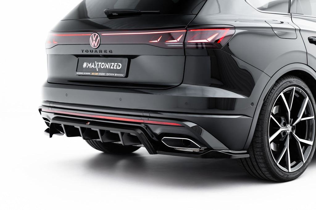 Rear Diffuser Volkswagen Touareg R-Line Mk3 Facelift (with vertical fins)