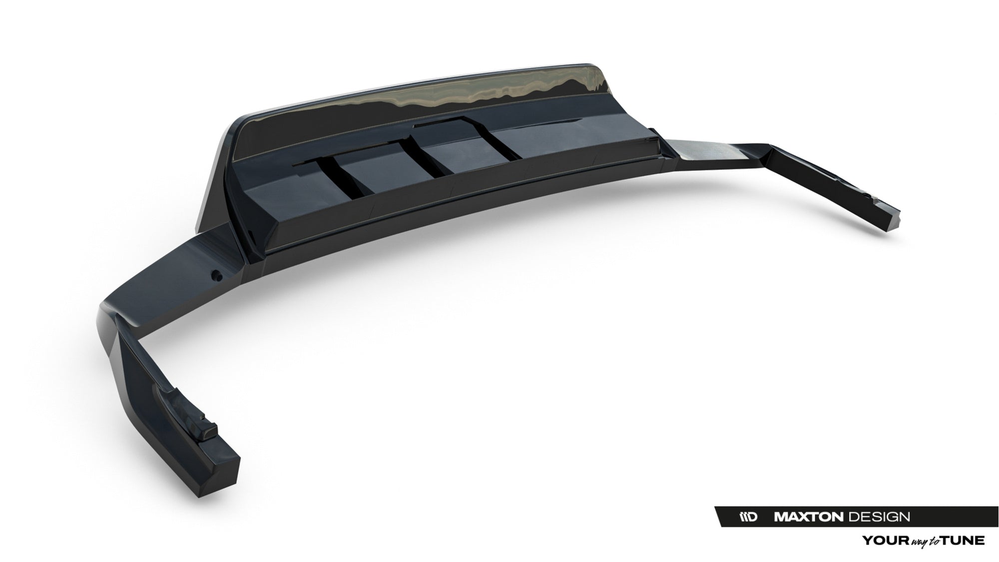 Splitter trasero Volkswagen Touareg R-Line Mk3 Facelift (con barras verticales)