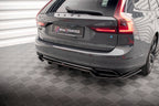 Splitter trasero Volvo V90 S90 R-Design Mk2 (con barras verticales)