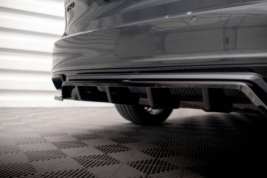 Splitter trasero Volvo V90 S90 R-Design Mk2 (con barras verticales)