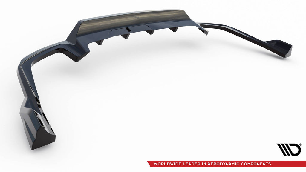 Splitter trasero Volvo XC60 R-Design Mk2 Facelift (con barras verticales)