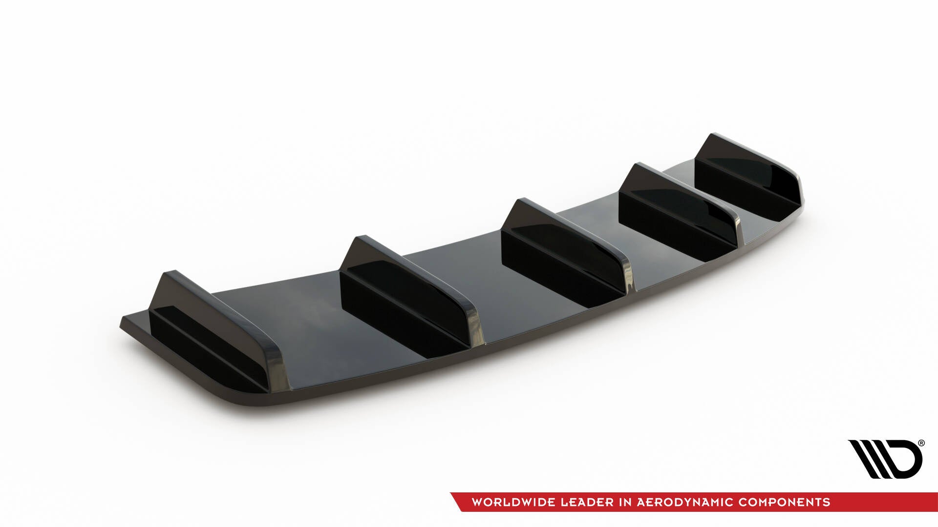Splitter trasero Audi A7 S-Line C7 Facelift (con barras verticales)