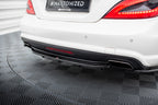 Splitter trasero Mercedes-Benz CLS AMG-Line C218 (con barras verticales)