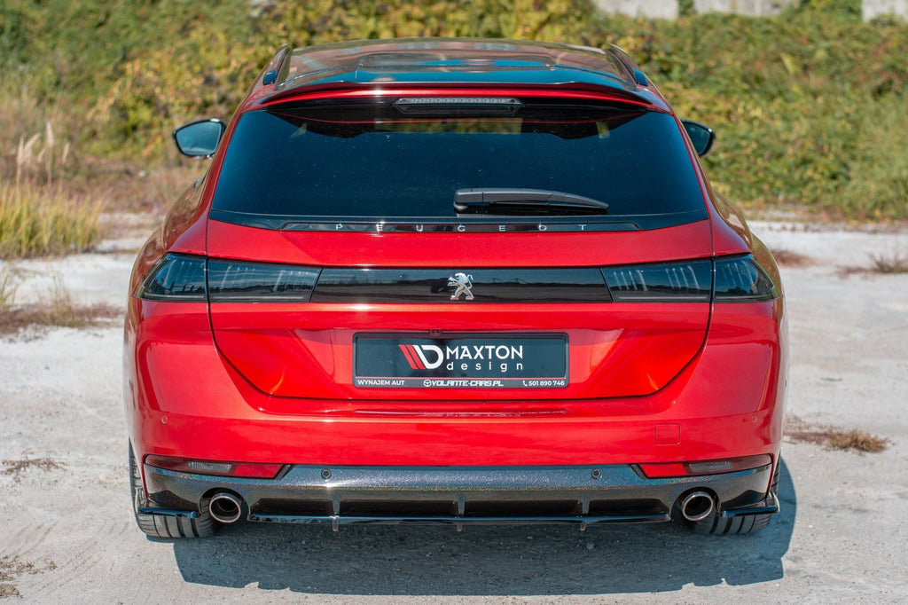 Splitter trasero Peugeot 508 Petrol Mk2 (con barras verticales)