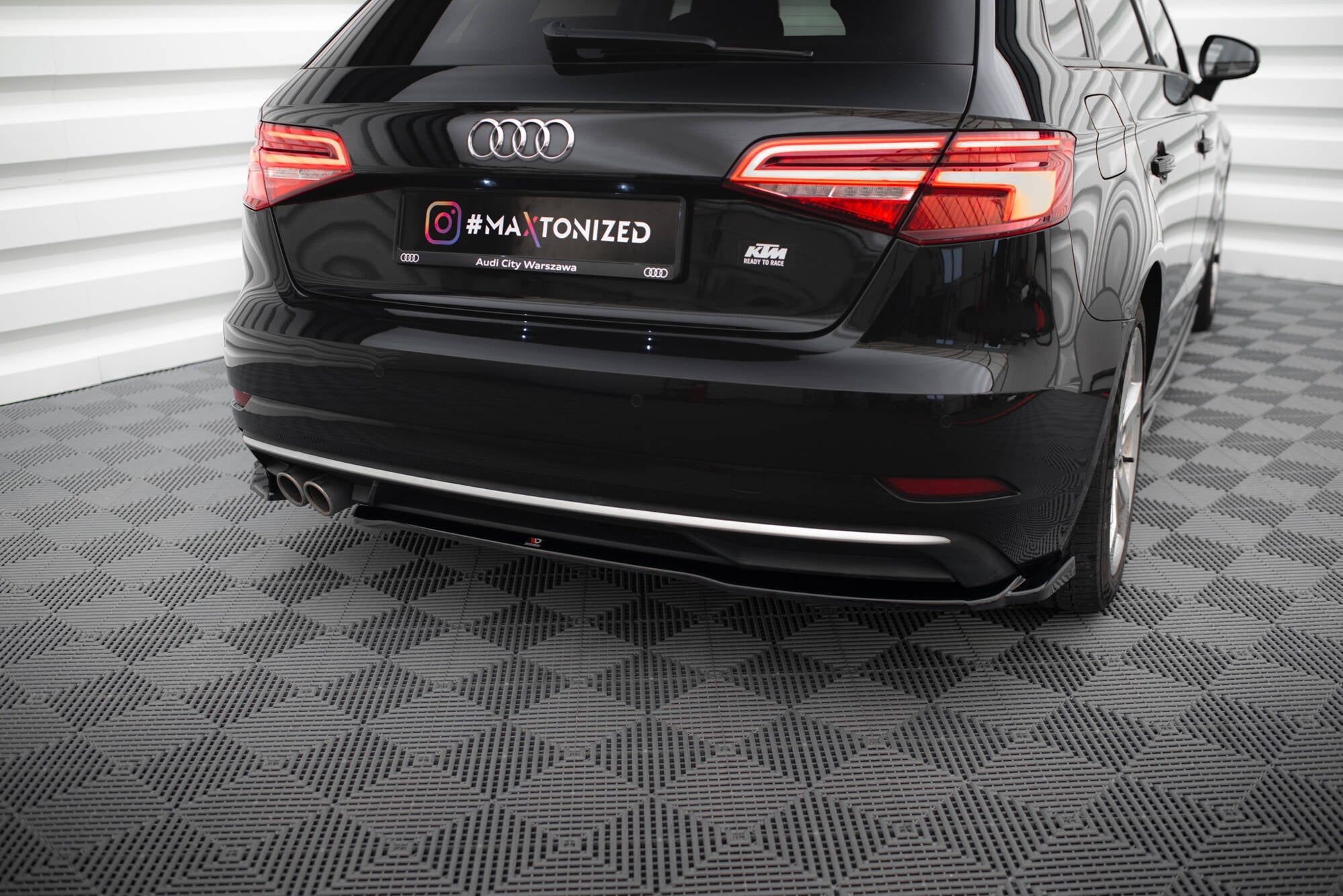 Splitters laterales traseros Audi A3 Sportback 8V Facelift