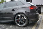 Splitters laterales traseros Audi RS3 8V Facelift Sportback