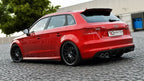Audi S3 / A3 S-Line 8V Hatchback / Sportback Rear Side Splitters