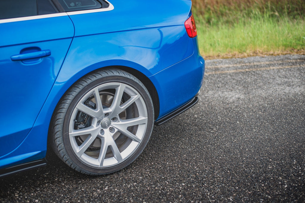 Splitters laterales traseros Audi S4 / A4 S-Line B8 Berlina / Sedán