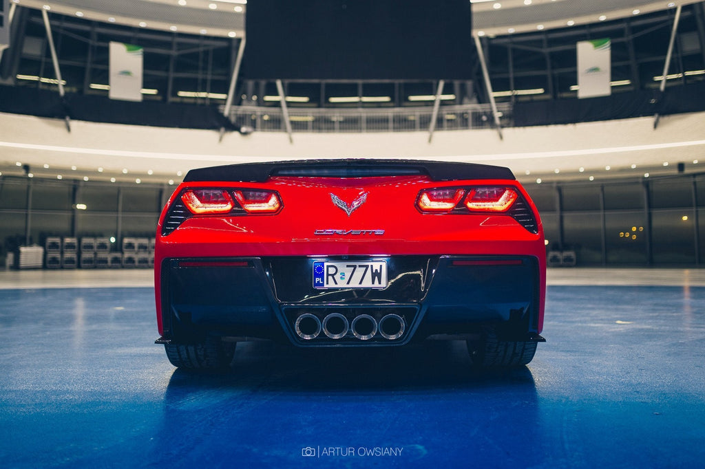 Splitters laterales traseros Chevrolet Corvette Stingray C7
