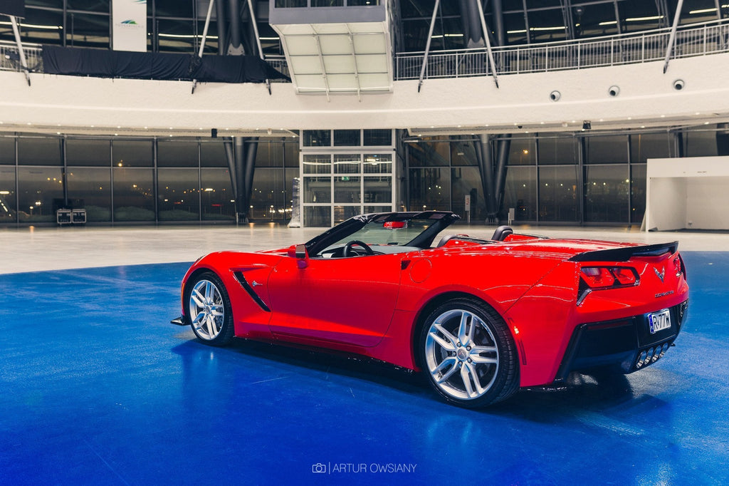 Splitters laterales traseros Chevrolet Corvette Stingray C7