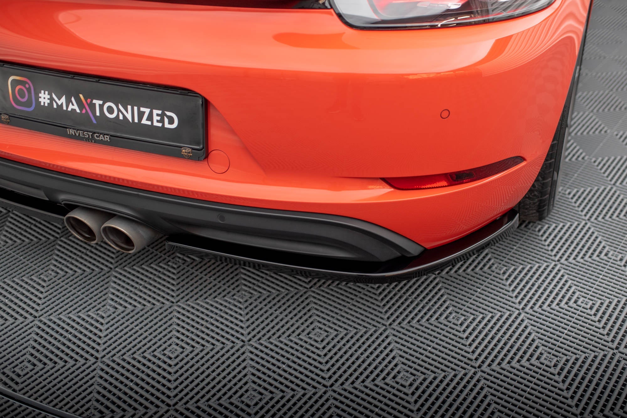 Splitters laterales traseros Porsche 718 Cayman 982c